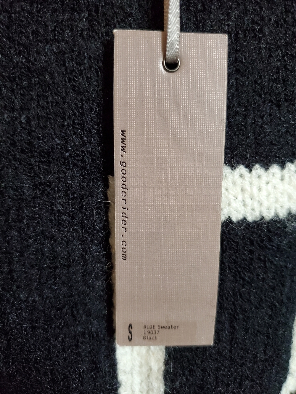 NWT Goode Rider Ride Sweater In Black Size Small - Picture 5 of 9
